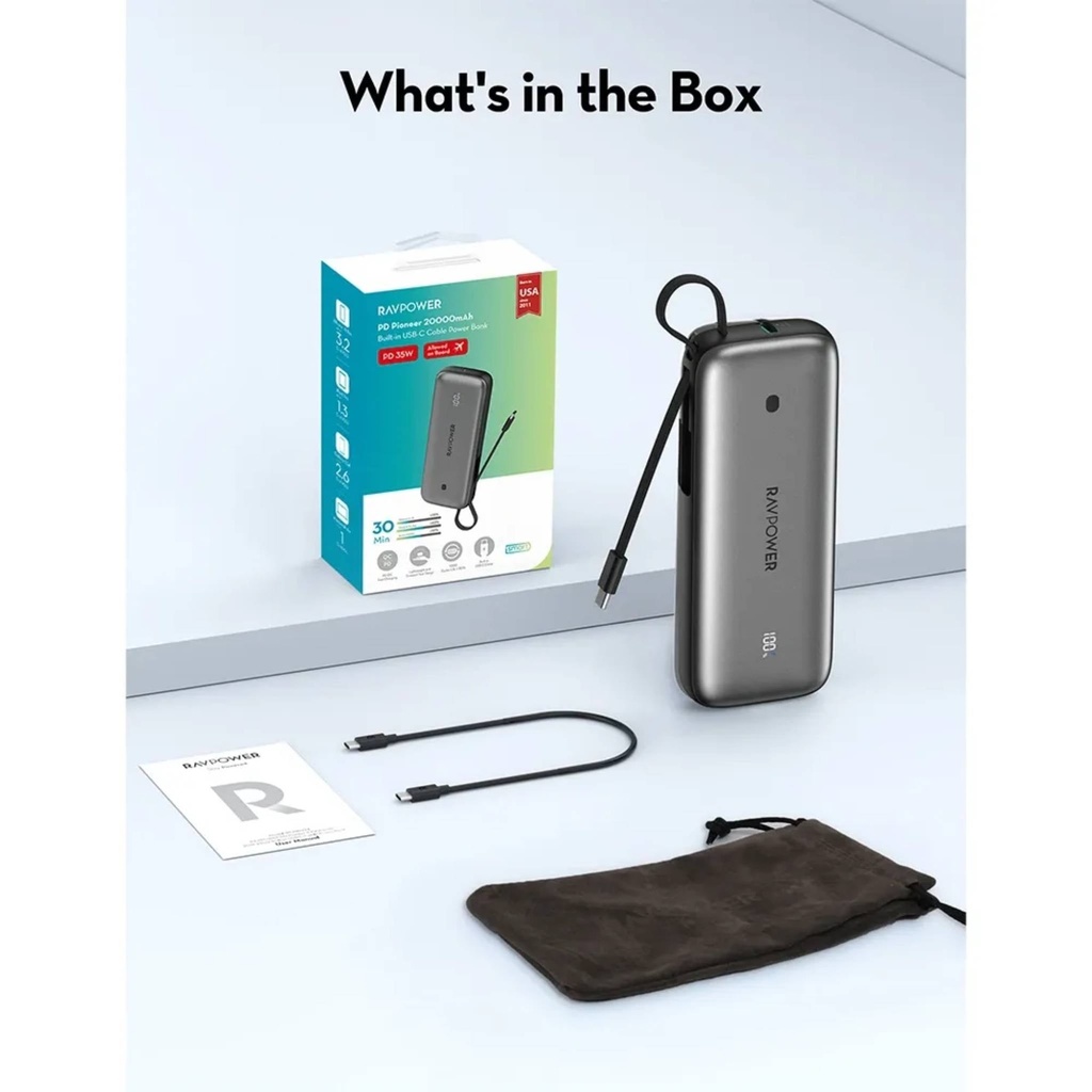 Power bank with 30W fast charging capability and LED display