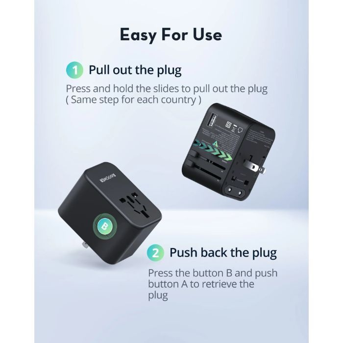 RAVPower travel charger charging multiple devices simultaneously