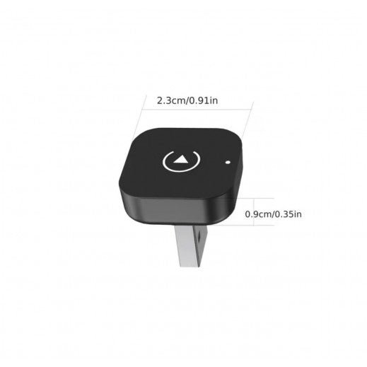 USB adapter plugged into car stereo showing CarPlay interface on dashboard