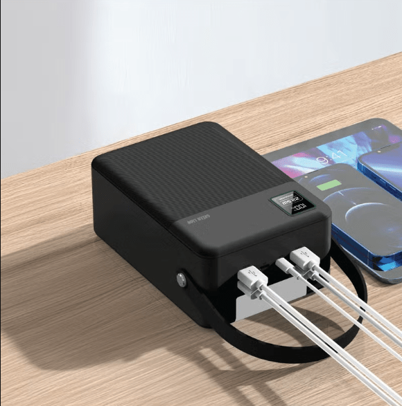 Green Lion Thunder 80 power bank capacity and specifications side view