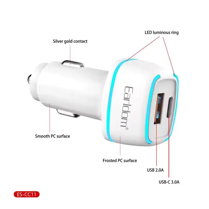 Package contents: charger and included USB-C cable