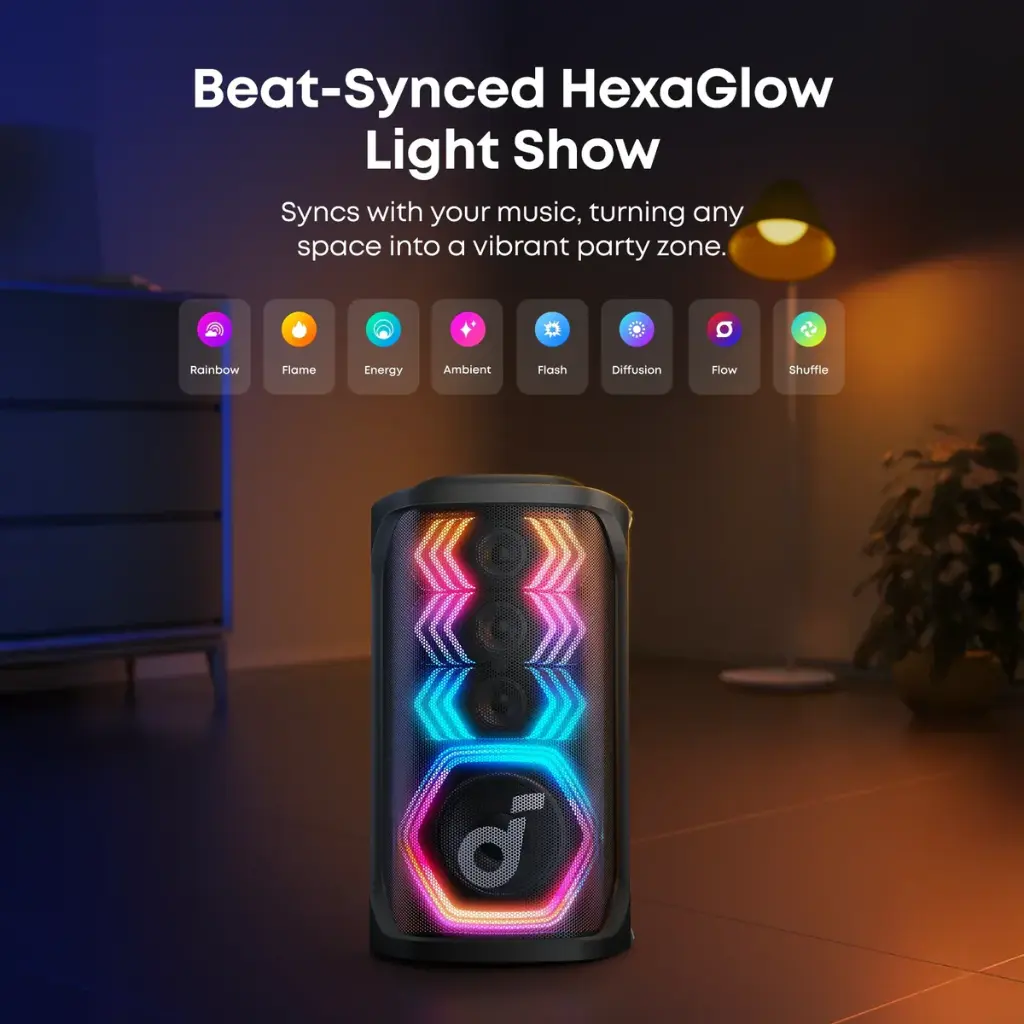 سماعة Anker Soundcore Rave 3S مع كابل الشحن