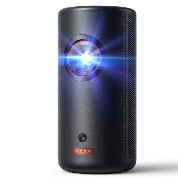 Full HD projection from Nebula Capsule 3 displaying bright clear image on white wall