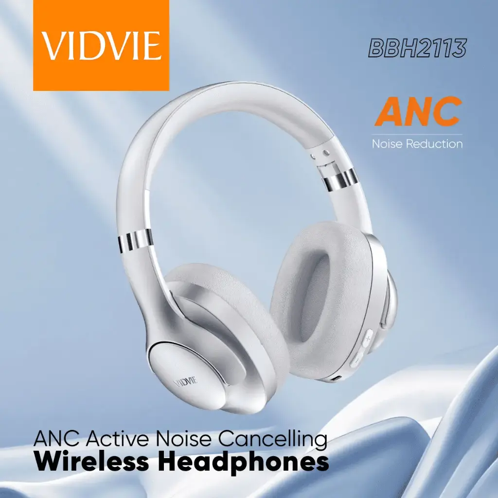 VIDIVE  ANC Active Noise Cancelling Wireless Headphones BBH2113 