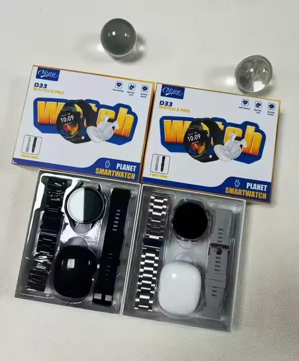 D33 2-in-1 Round Screen Smartwatch with EarPod