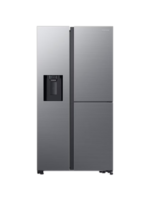 Samsung Refrigerator SBS with Food Showcase and SpaceMax™ Technology 653L , 23CFT - Refined Inox
