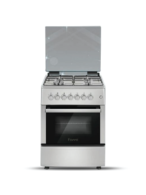 Ferre 57*57cm 4 Burner Floor Standing Gas Cooker - Silver