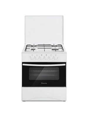 Ferre 50*50 Full Gas Free Standing Cooker, 4 Gas Burner - White