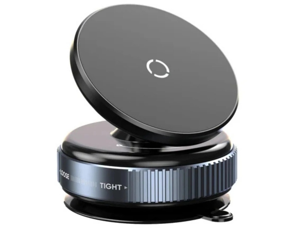 K009 Magnetic Car Phone Mount – 360° Adjustable Vacuum Suction Dashboard Holder