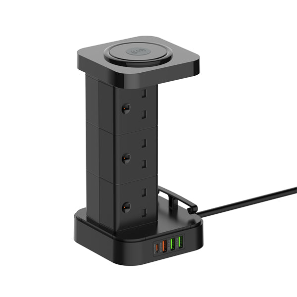 LDNIO SKW6457 Tower Extension Socket with 6 AC Outlets & Surge Protection