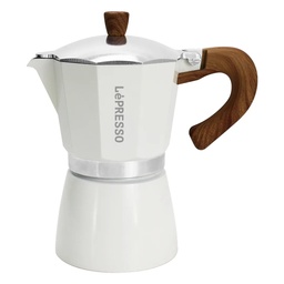 LePresso Italian Moka Pot 300ml – White