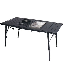 Porodo All-In-One Outdoor Folding Table with Detachable Stove & Grill