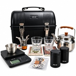 Green Lion Prestige Outdoor Tea & Coffee Brewing Kit - Black