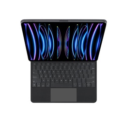 Arabic layout Magic keyboard case with LED power display for ipad pro 12.9 " 2018-2022,backlight