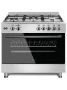 Ferre Gas Cooker 60*90cm 5 Gas Burner Steel - Silver
