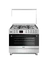 Ferre Gas Cooker 90*60 - 5 Burner Auto Ignittion Cast Iron Digital timer